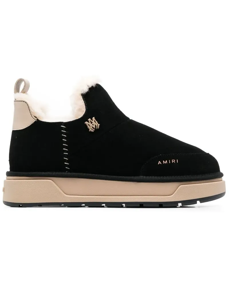 Amiri Malibu Stiefel mit Shearling - Schwarz Schwarz