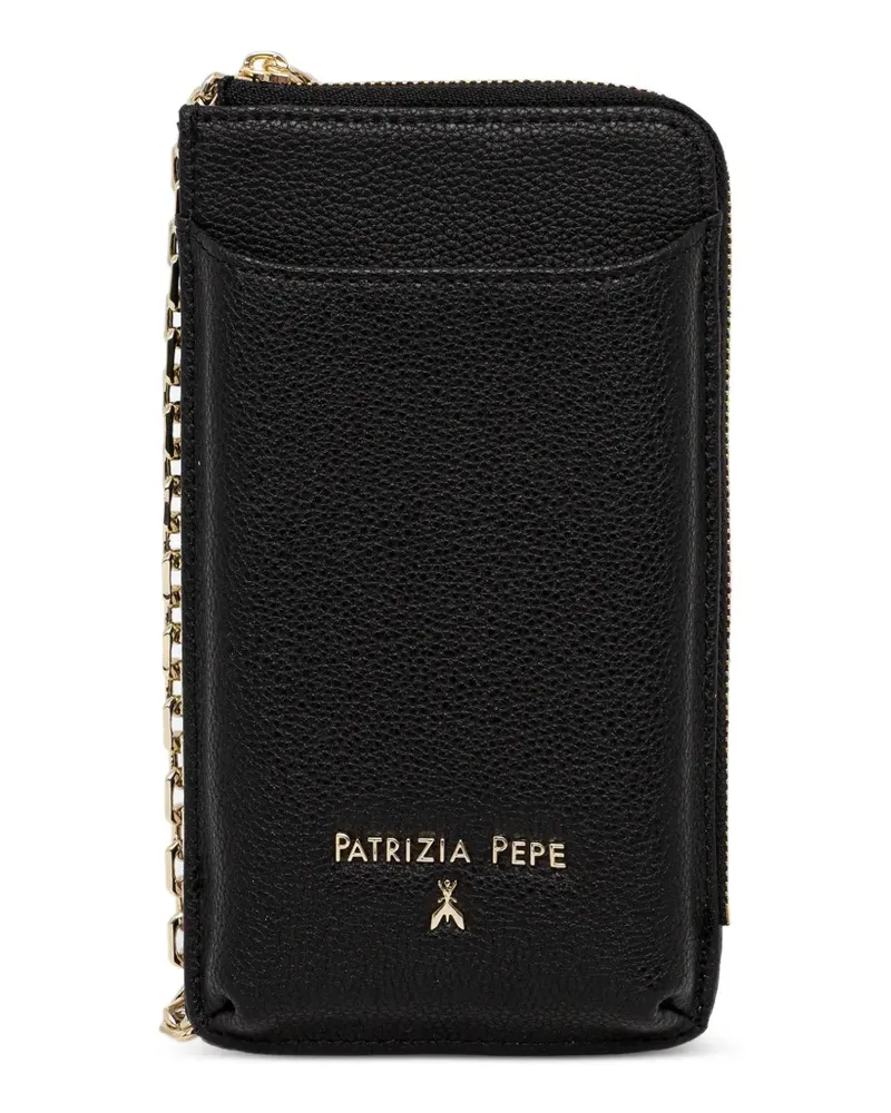 Patrizia Pepe Umhängetasche mit Kettenriemen - Schwarz Schwarz