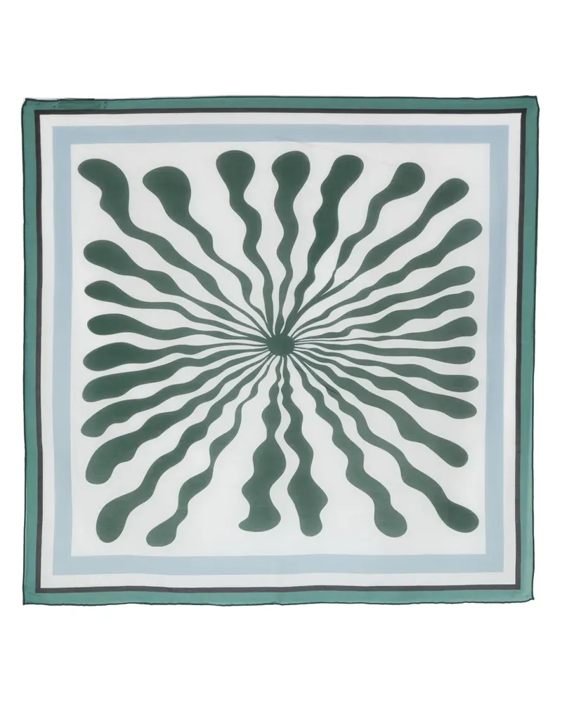 Dorothee Schumacher Schal mit abstraktem Print - Grün Grün