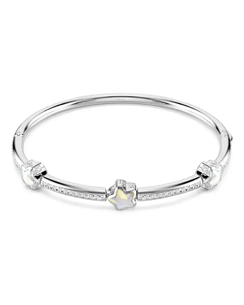 Swarovski Chroma star-motif crystal-embellished bangle - Silber Silber