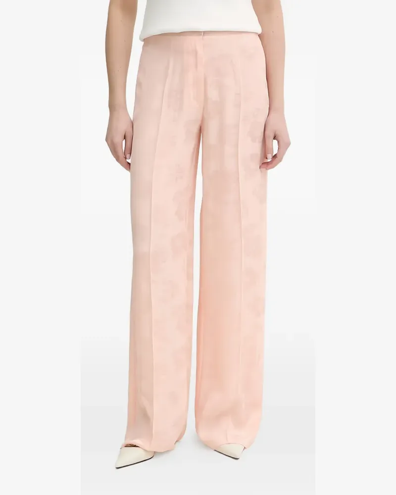 forte_forte Palazzohose mit Blumenmuster - Rosa Rosa