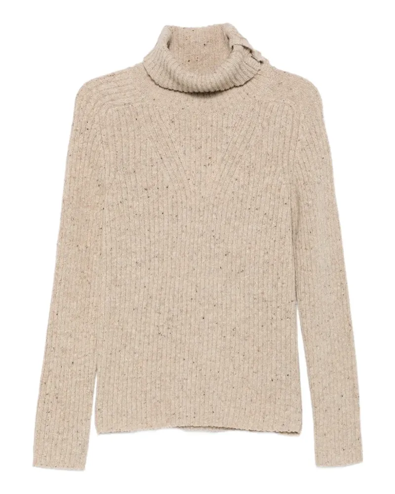 Soeur Gerippter Joey Rollkragenpullover - Nude Nude
