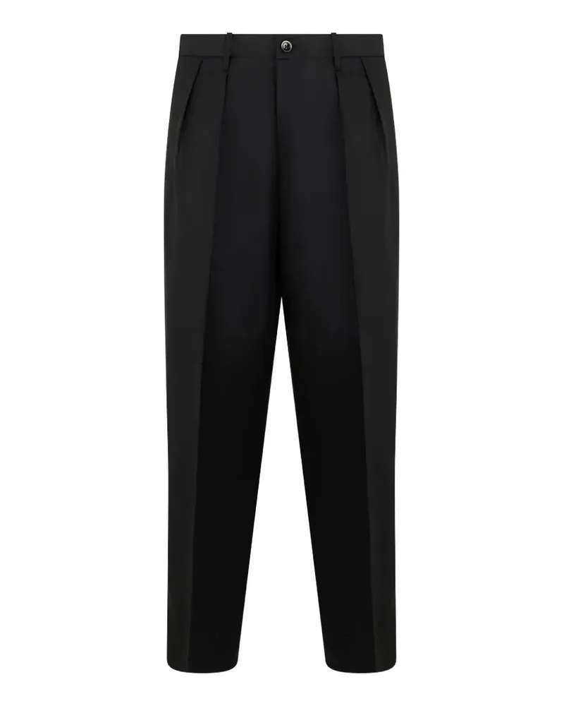 nine:inthe:morning pleated-front trousers - Schwarz Schwarz
