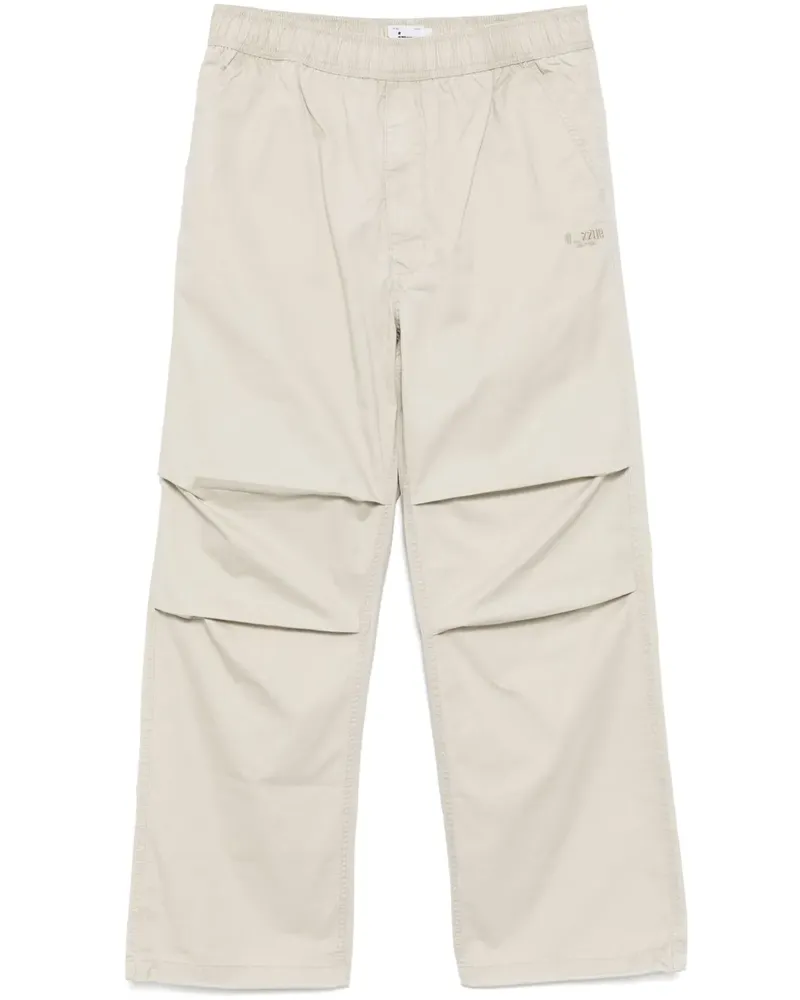 Izzue Hose mit Logo-Stickerei - Nude Nude