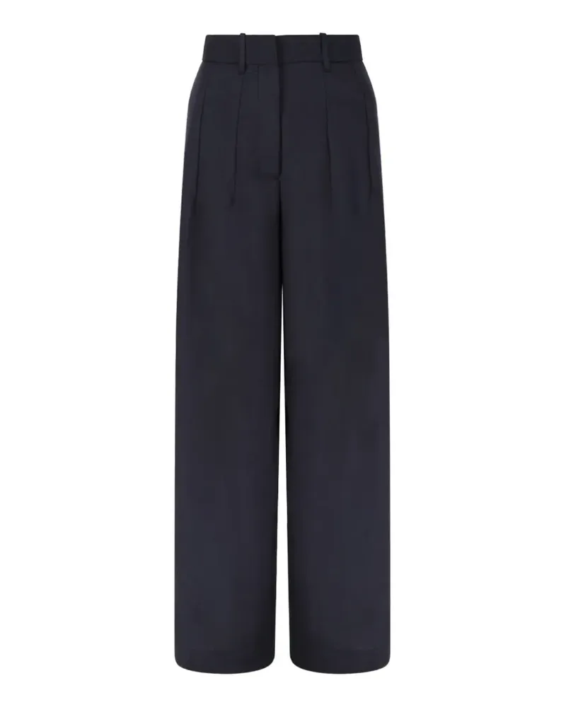 nine:inthe:morning pleated wide-leg trousers - Blau Blau