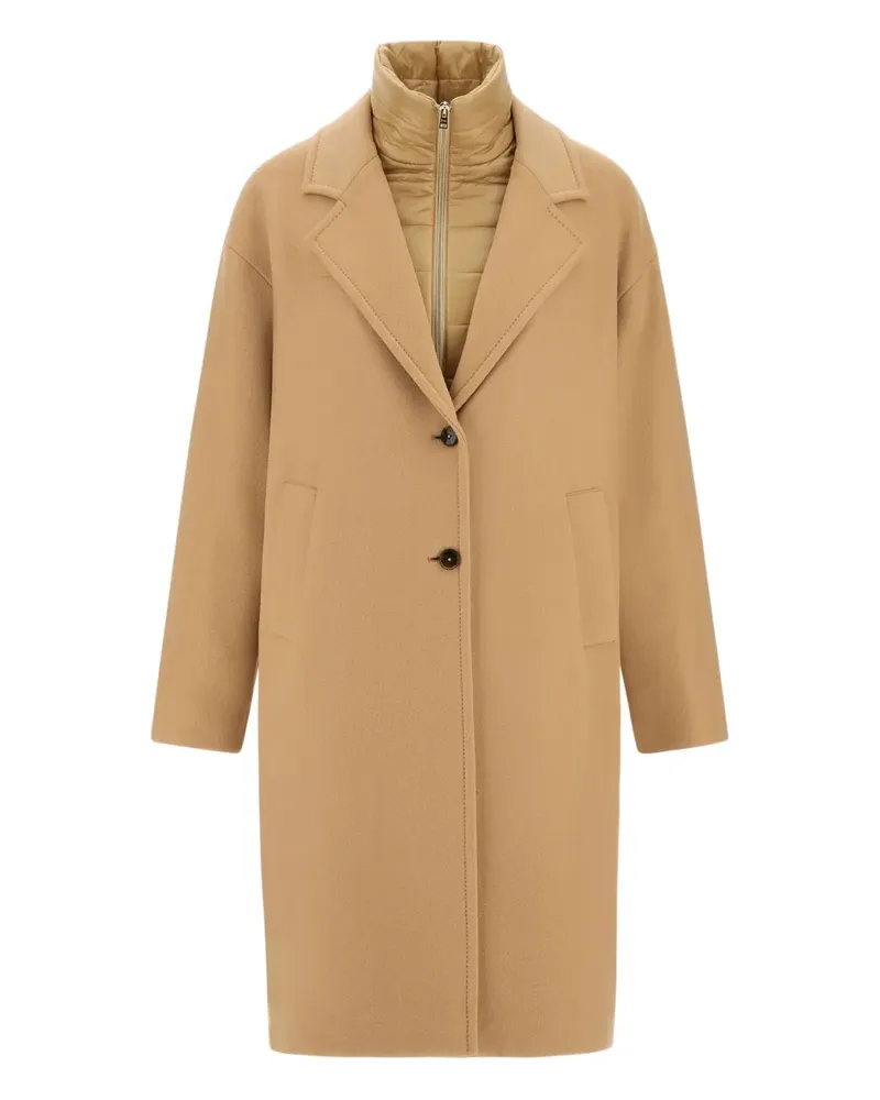 Herno Mantel mit gestepptem Einsatz - Braun Braun