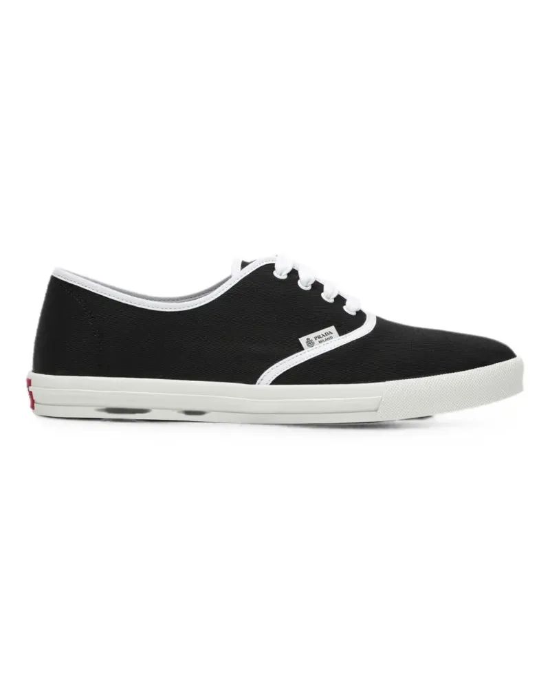 Prada Sneakers mit Kontrastdetails - Schwarz Schwarz