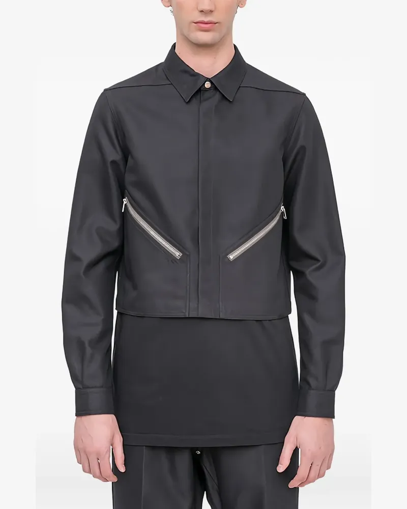 Rick Owens Jacke mit Reißverschluss - Schwarz Schwarz