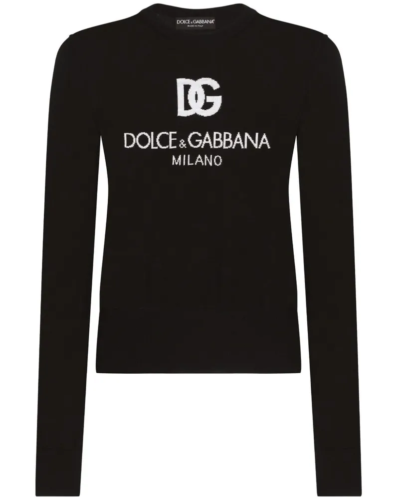 Dolce & Gabbana DG Milano Langarmshirt - Schwarz Schwarz