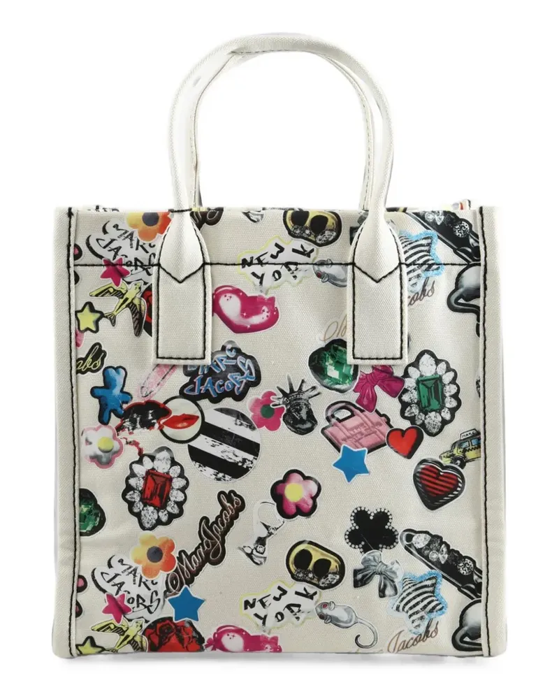 Marc Jacobs Mittelgroße Tote Bag mit Sticker-Print - Nude Nude