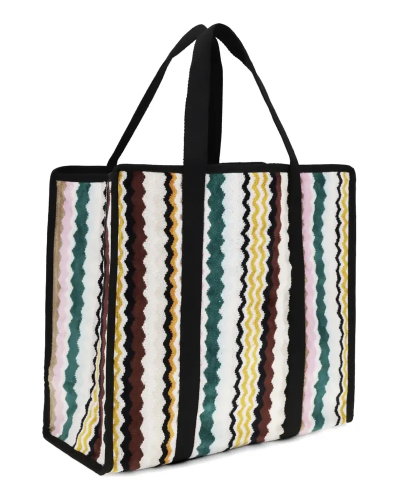 Missoni Aura zigzag-print tote bag - Weiß Weiß
