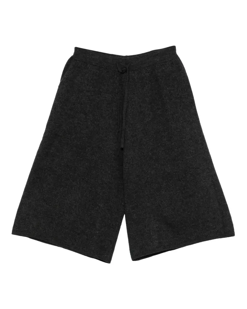 Semicouture Knielange Shorts mit Kordelzug - Grau Grau