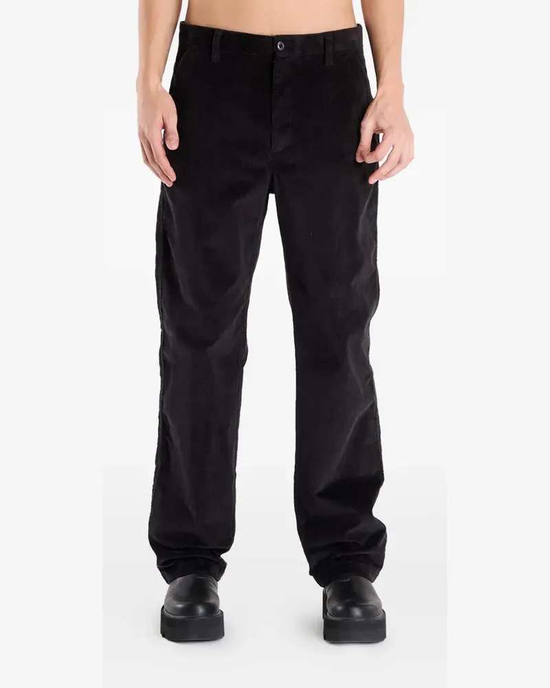 Calvin Klein corduroy straight-leg trousers - Schwarz Schwarz