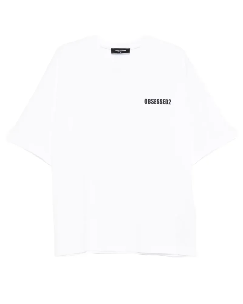 Dsquared2 T-Shirt mit Logo-Print - Weiß Weiß