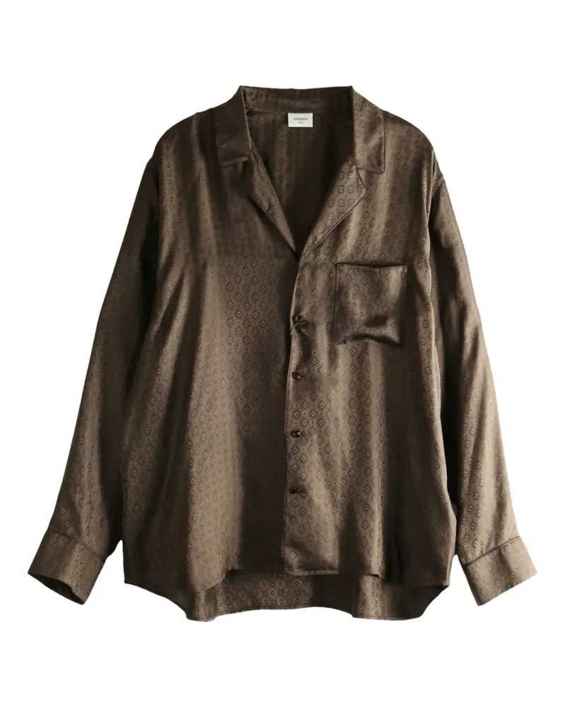 Saint Laurent Langärmeliges Hemd - Braun Braun