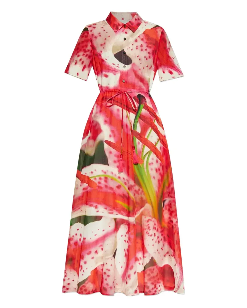 Tory Burch Minikleid mit Blumen-Print - Rosa Rosa
