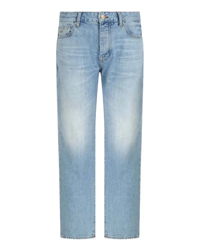 Armani Exchange Ausgeblichene Five-Pocket-Jeans - Blau Blau
