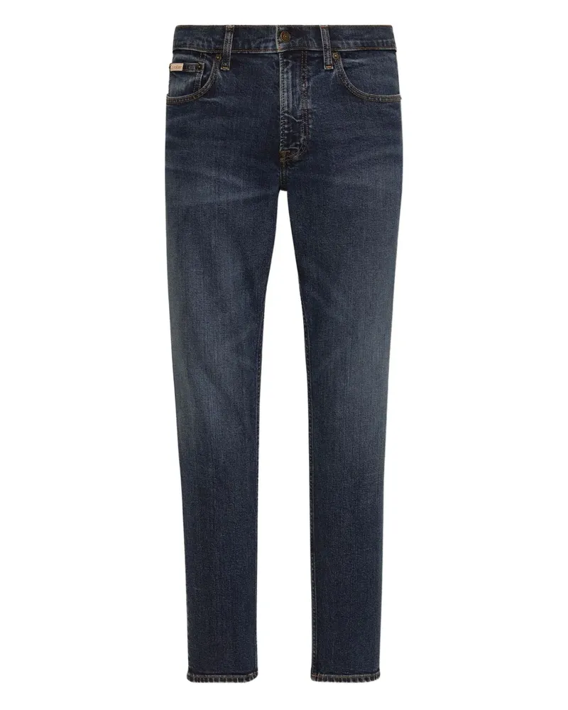 Calvin Klein Jeans mit Logo-Patch - Blau Blau