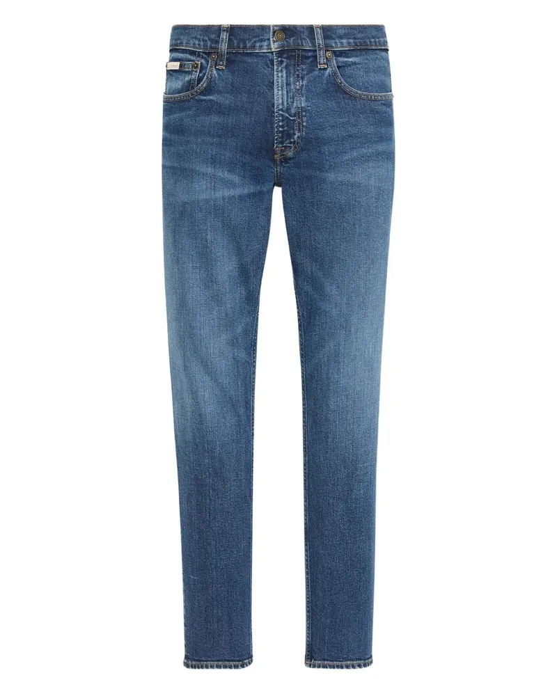 Calvin Klein logo-patch jeans - Blau Blau