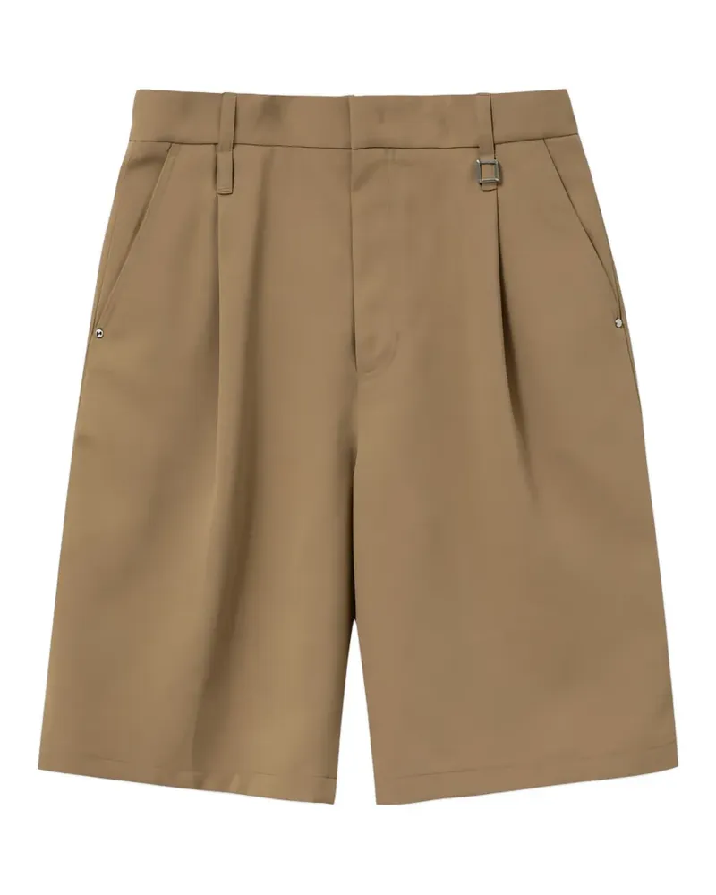 Wooyoungmi One-Tuck Shorts mit Falten - Braun Braun