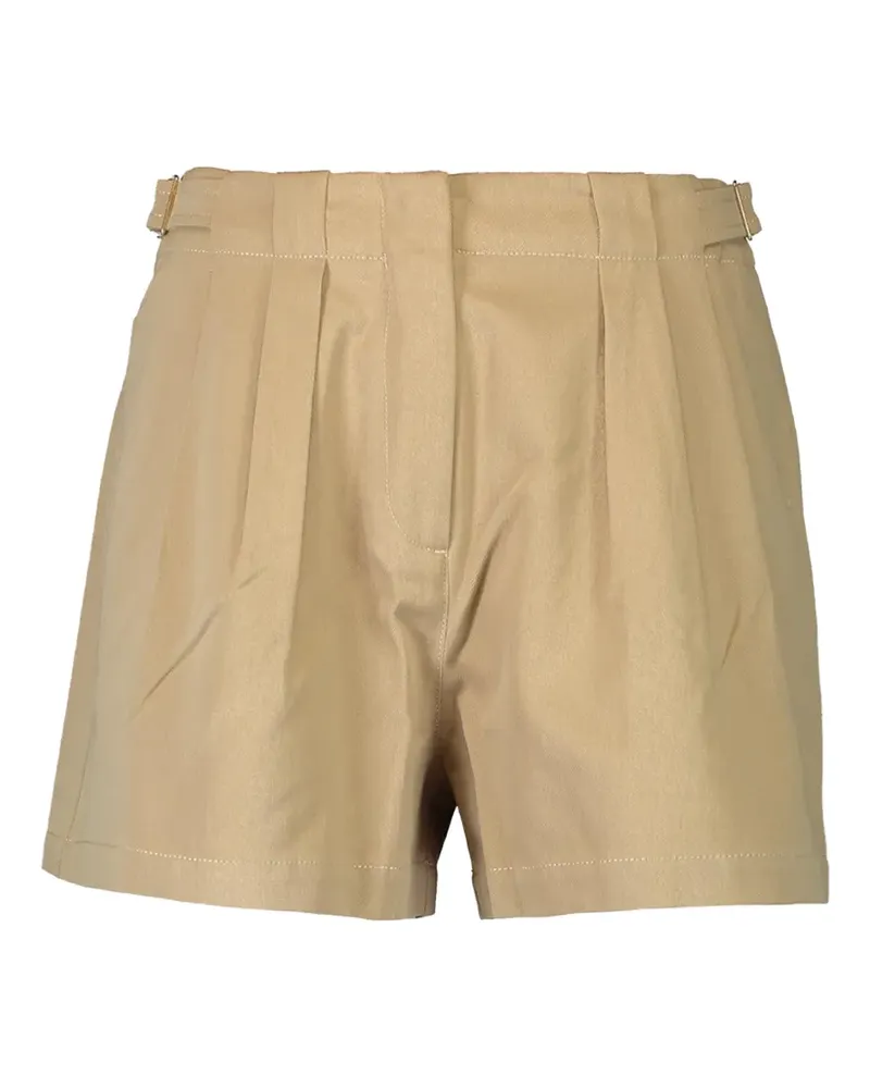 Ulla Johnson belt pleated shorts - Nude Nude