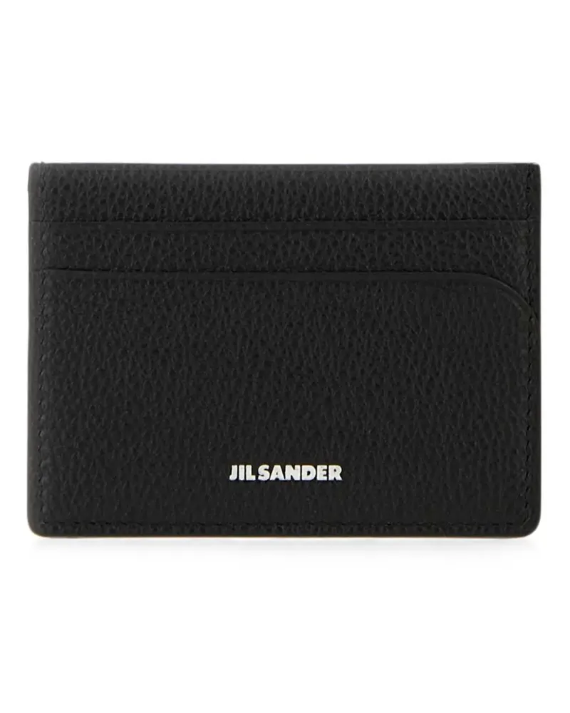 Jil Sander grained-leather card holder - Schwarz Schwarz