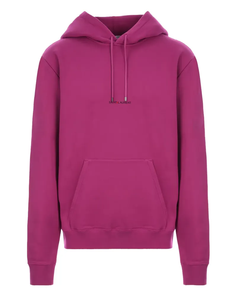 Saint Laurent Oversized-Hoodie mit Logo - Rosa Rosa