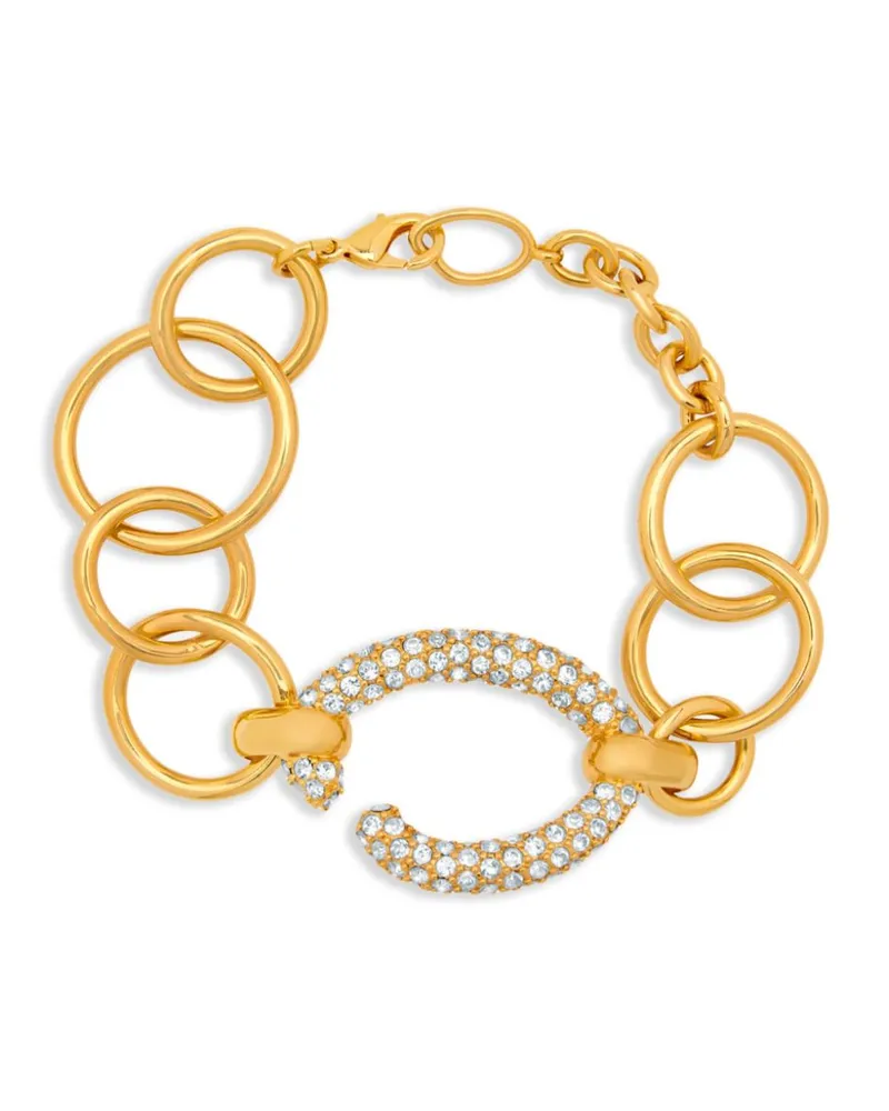 Oscar de la Renta Pavé O Kettenarmband - Gold Gold