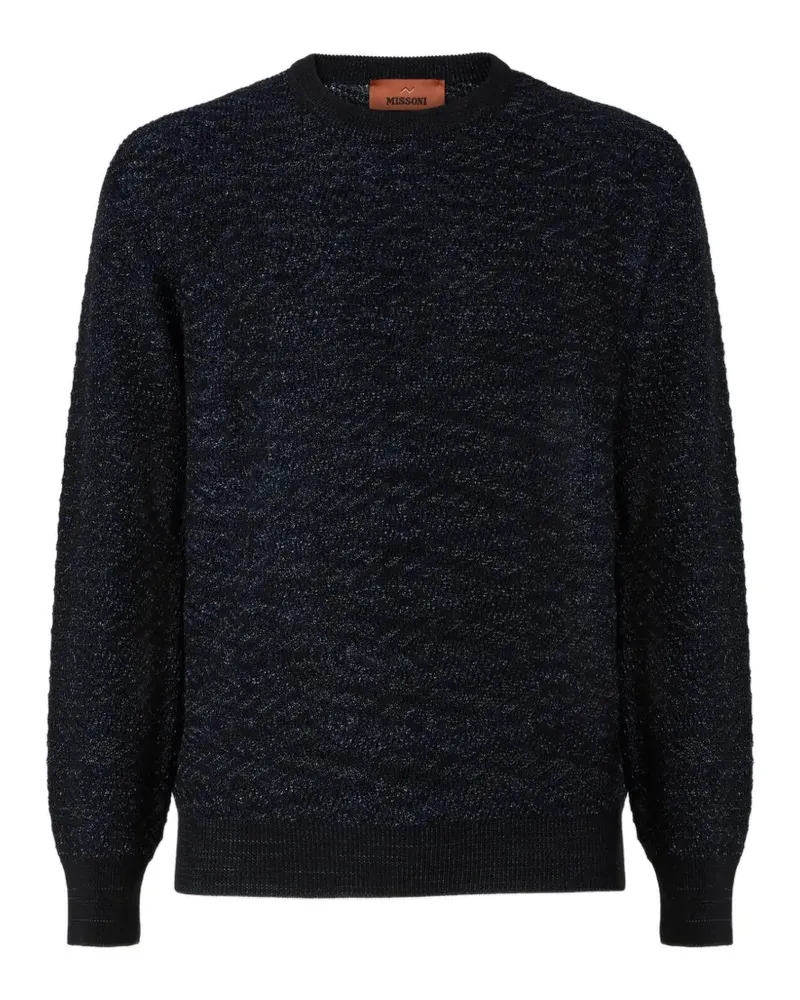 Missoni Pullover mit Zickzackmuster - Blau Blau