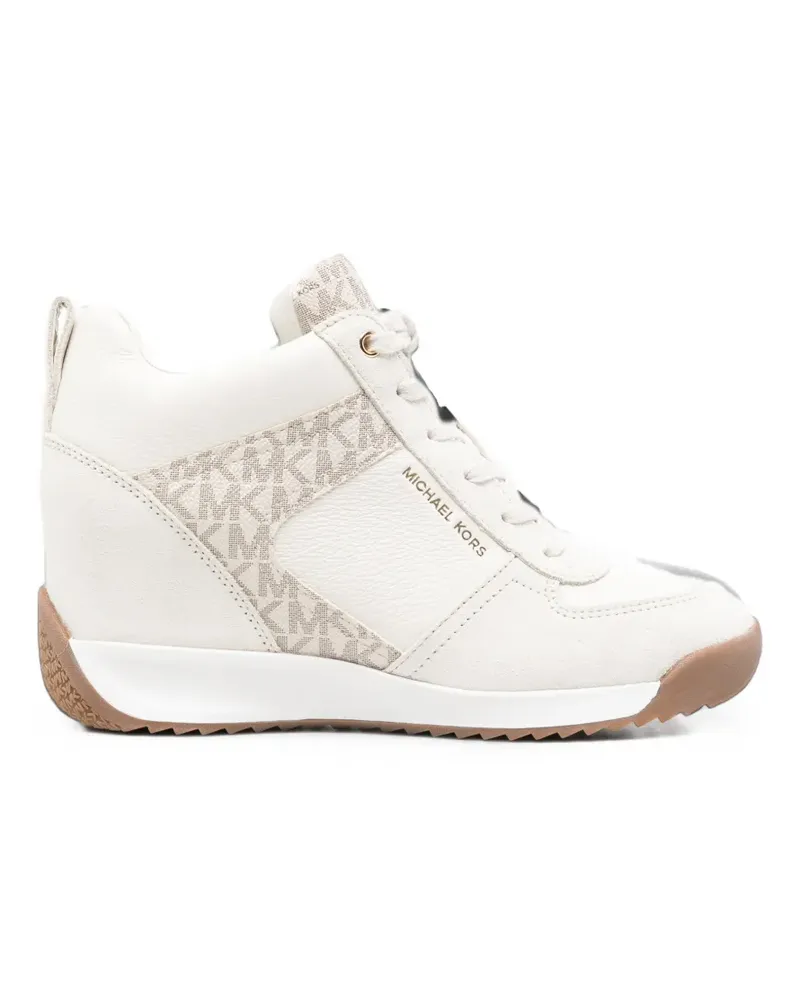 Michael Kors Nikko Wedge-Sneakers mit Monogramm - Nude Nude