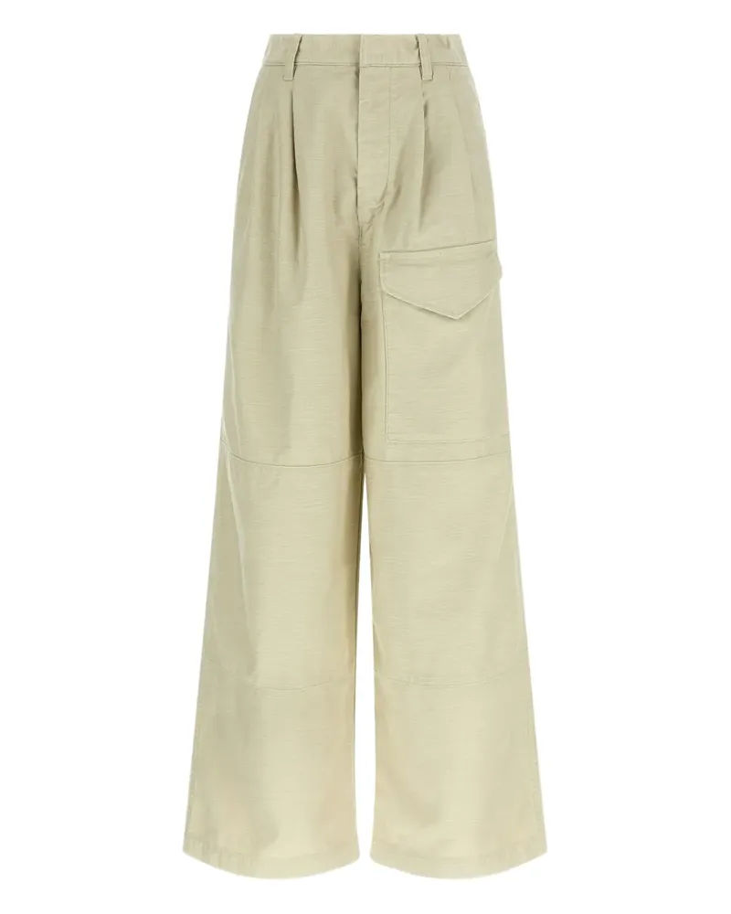 AURALEE panelled trousers - Nude Nude
