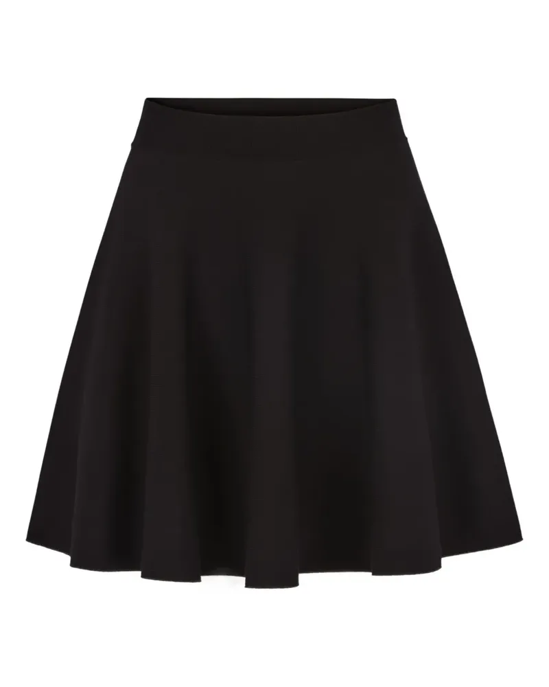 Nina Ricci Gestrickter Skater Minirock mit Besatz - Schwarz Schwarz