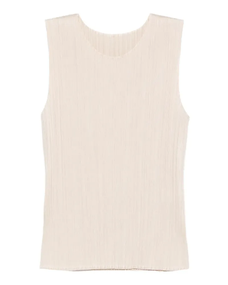 Issey Miyake Top mit Falten - Nude Nude