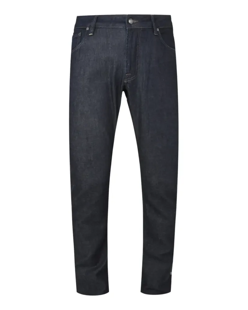 Pal Zileri logo-patch straight-leg jeans - Blau Blau