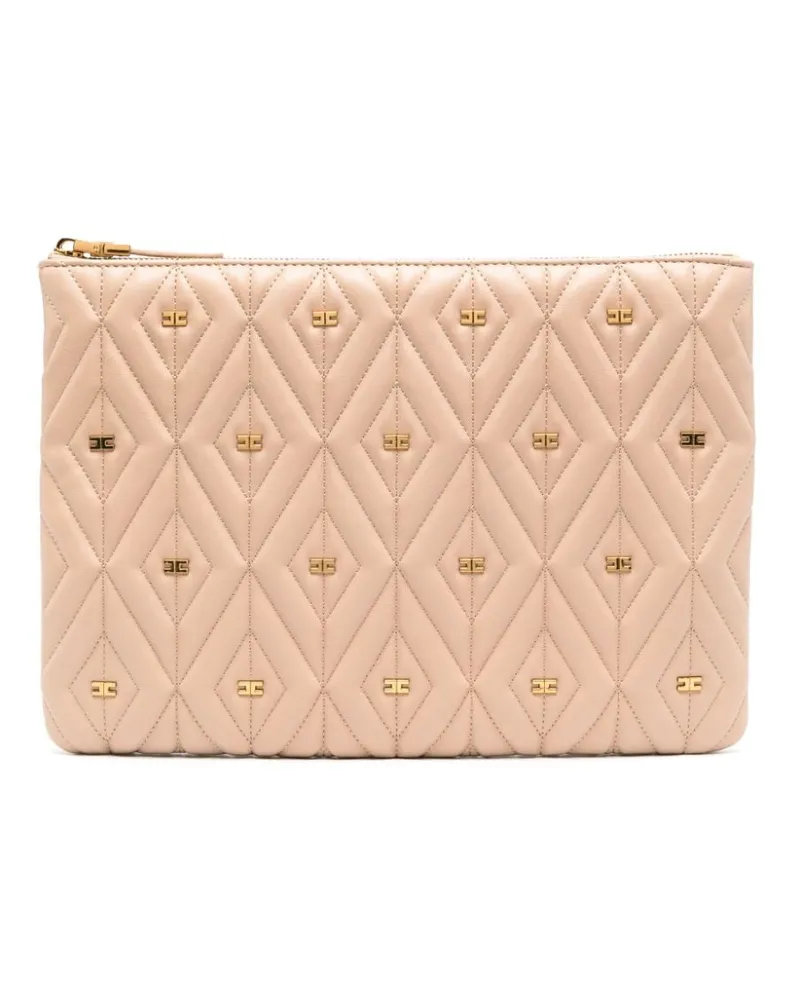 Elisabetta Franchi Étoile Clutch - Nude Nude