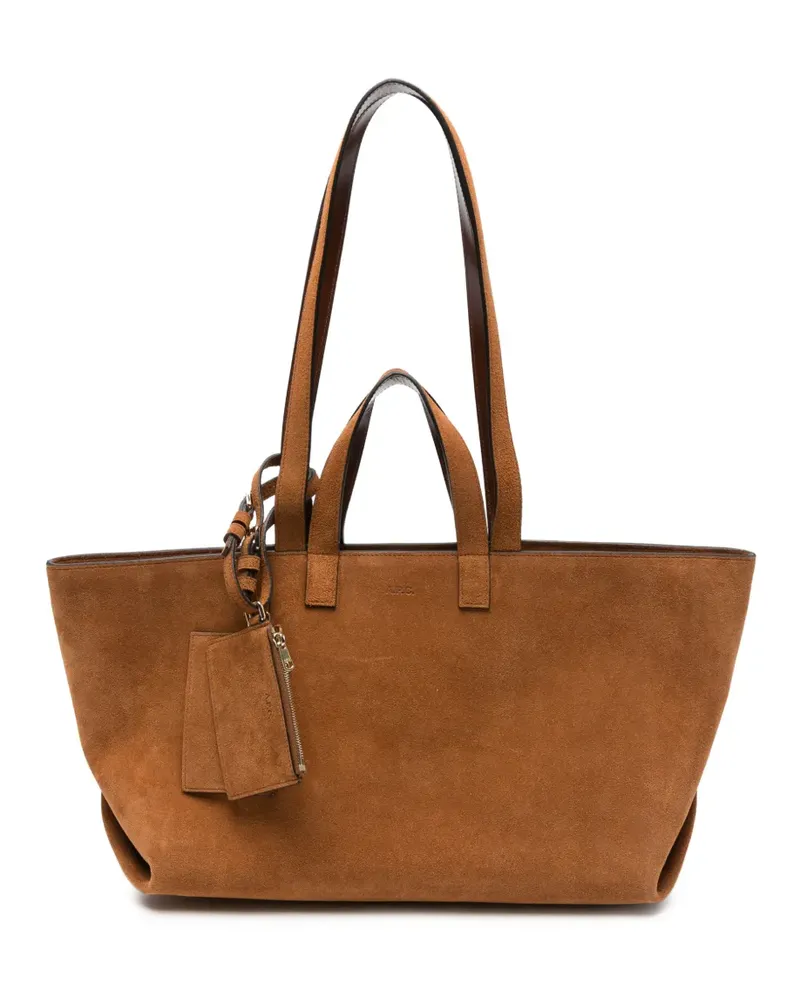 A.P.C. Shopper aus Wildleder - Nude Nude