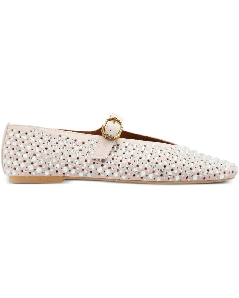 Kurt Geiger Mayfair embellished buckle ballet flat - Rosa Rosa