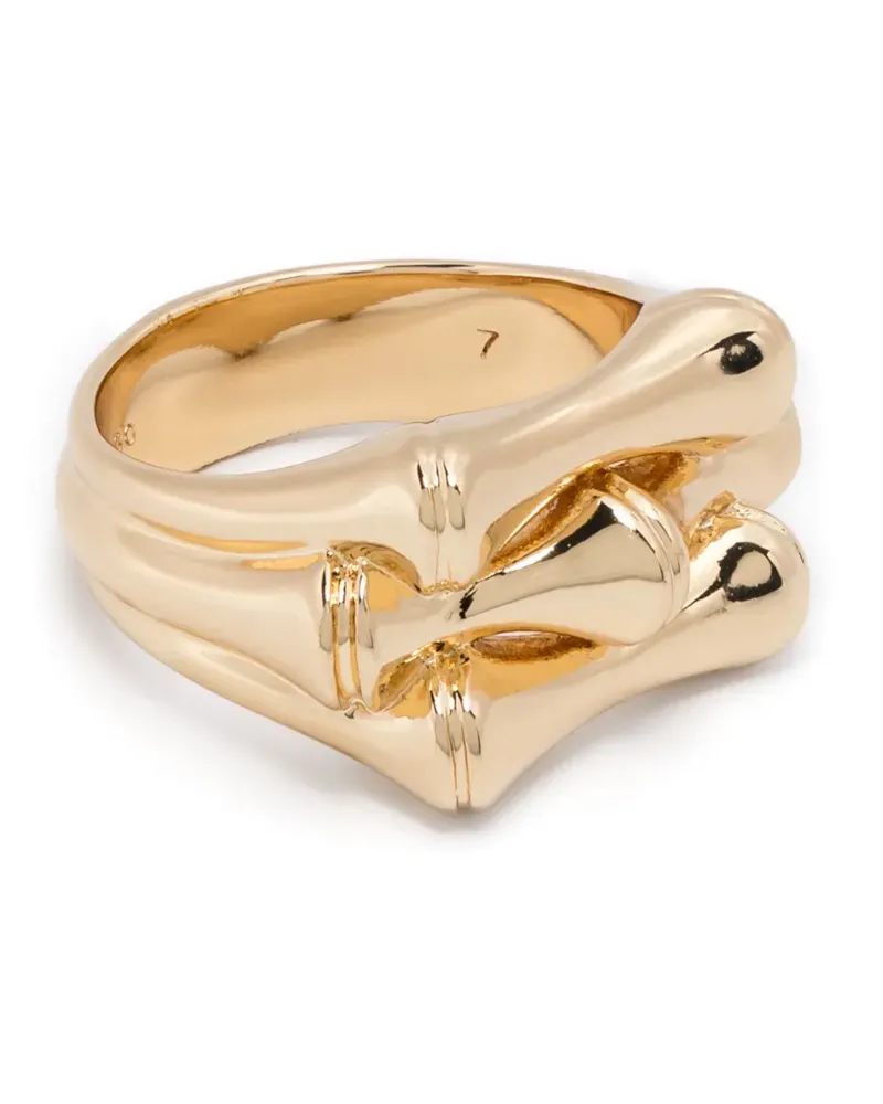Eddie Borgo Bambu signet ring - Gold Gold