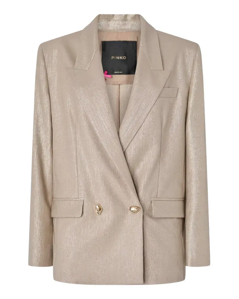 Pinko Doppelreihiger Blazer - Nude Nude