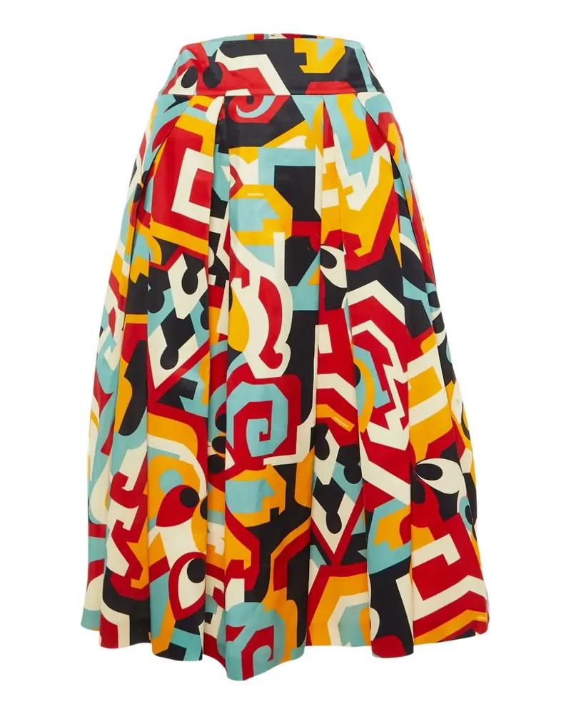 Dsquared2 Faltenrock mit Print - Rot Rot