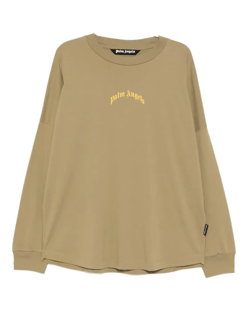 Palm Angels T-Shirt mit Logo-Print - Grün Grün