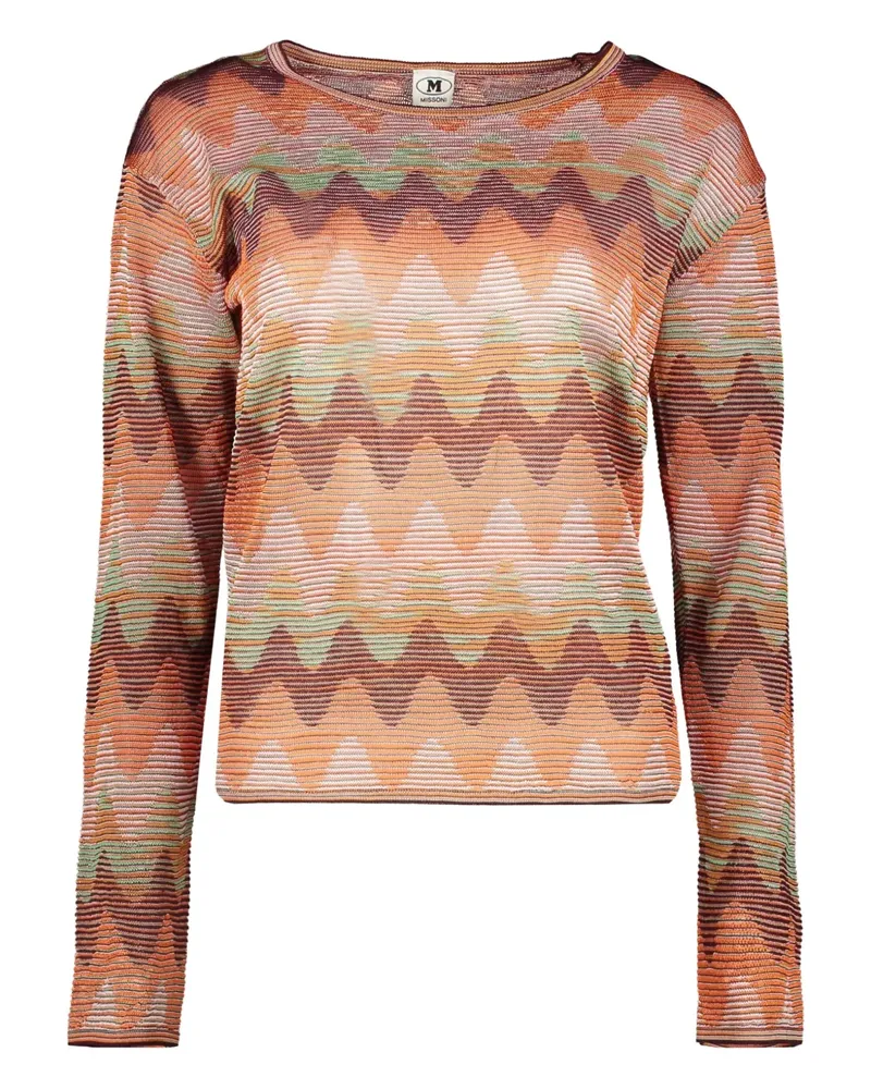 Missoni Pullover mit Zickzackmuster - Orange Orange