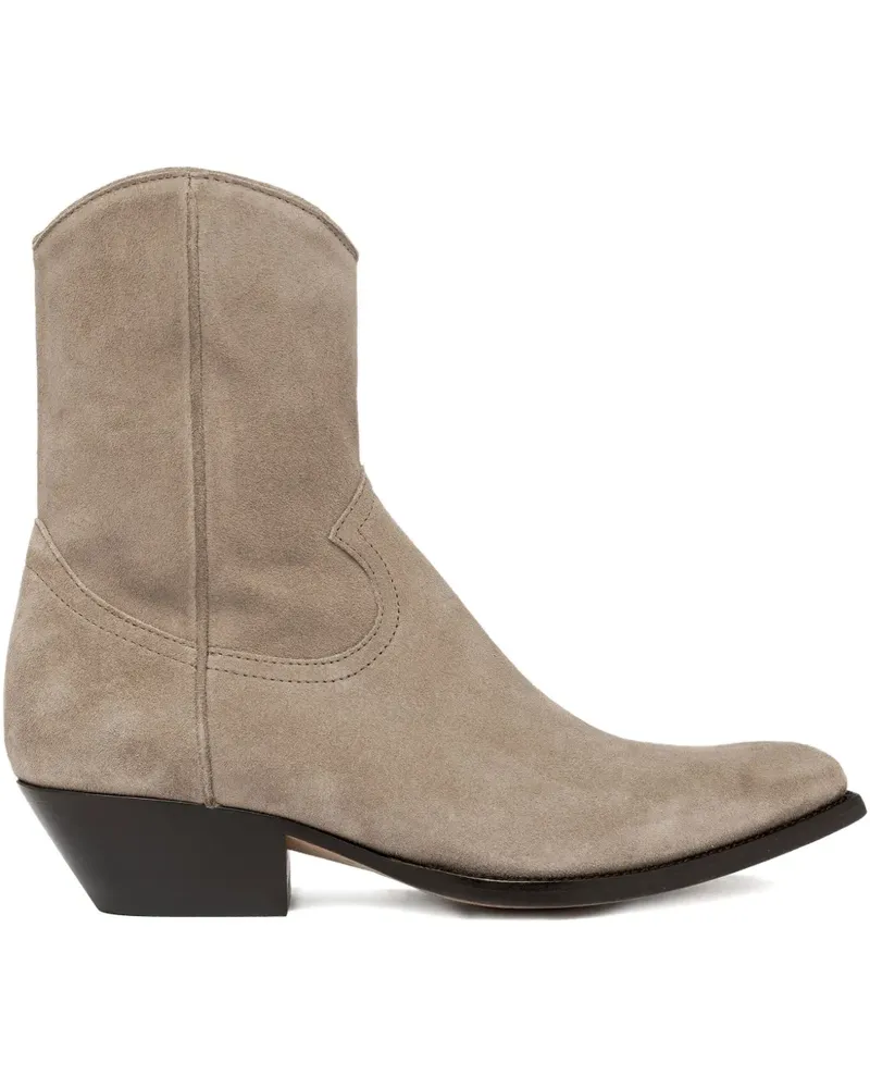 Buttero 40mm suede boots - Nude Nude