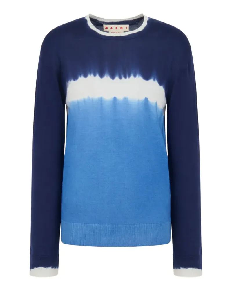 Marni Pullover mit Batikmuster - Blau Blau