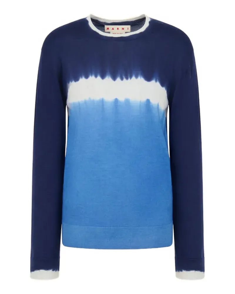 Marni Pullover mit Batikmuster - Blau Blau