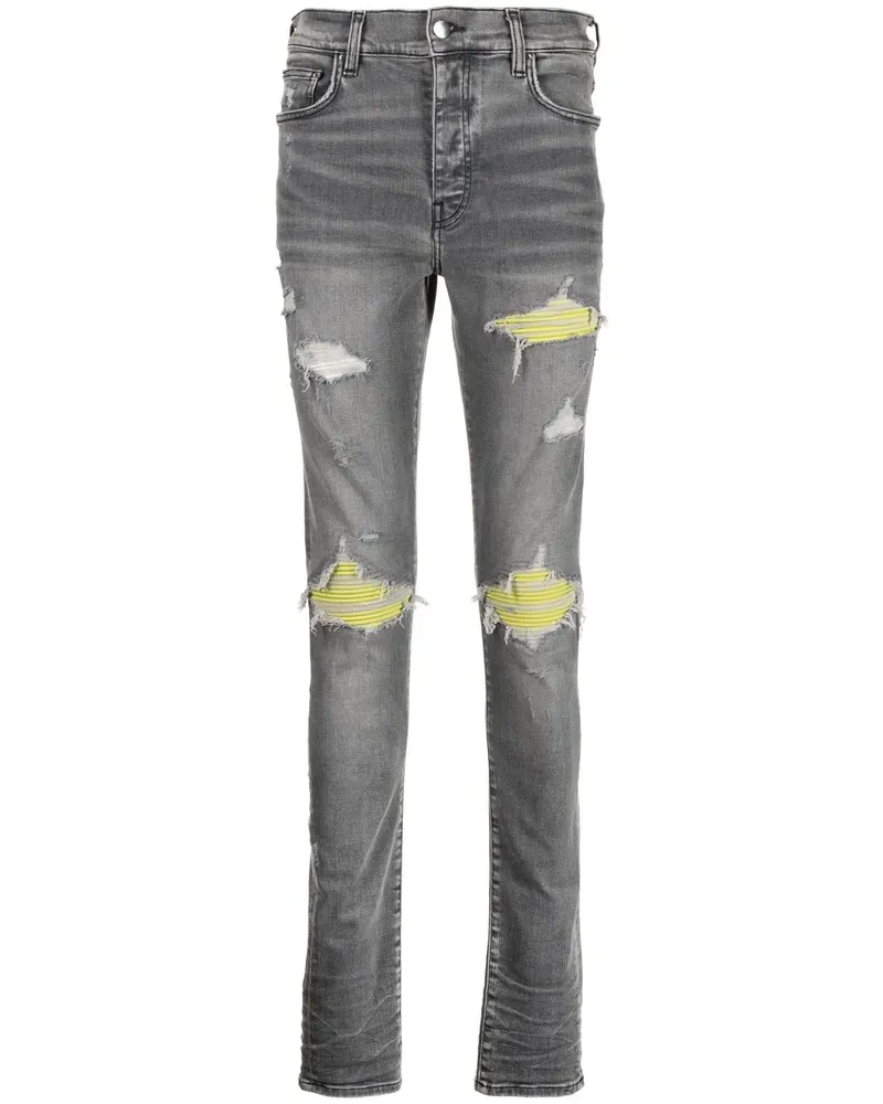 Amiri Skinny-Jeans in Distressed-Optik - Grau Grau