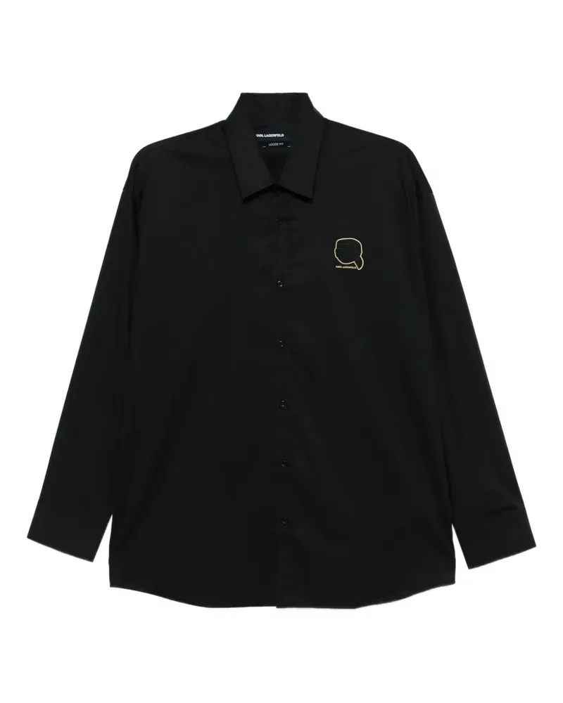 Karl Lagerfeld logo shirt - Schwarz Schwarz