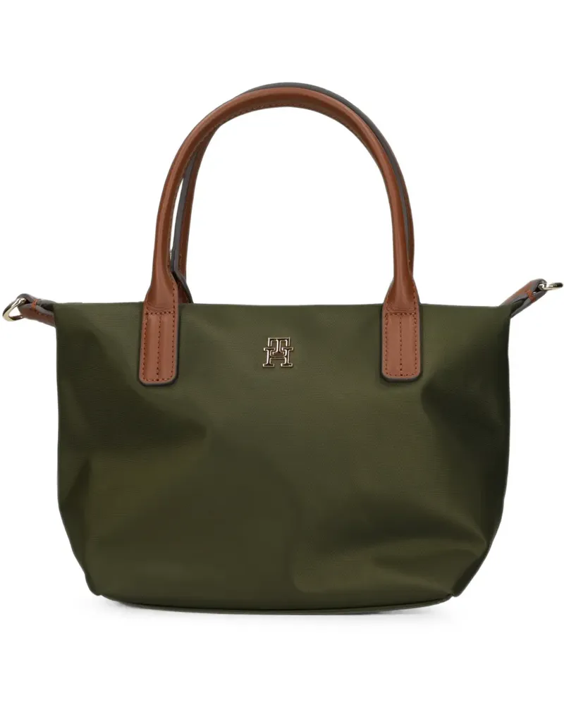 Tommy Hilfiger Popette Tote Bag mit Logo-Plakette - Grün Grün