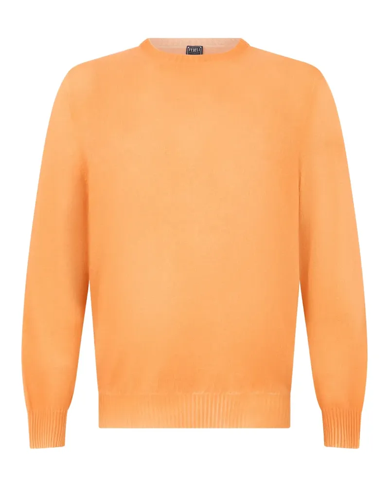 Fedeli crew-neck cashmere sweater - Orange Orange