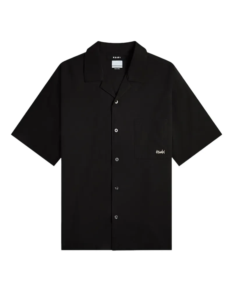 ksubi Hemd mit Logo-Stickerei - Schwarz Schwarz